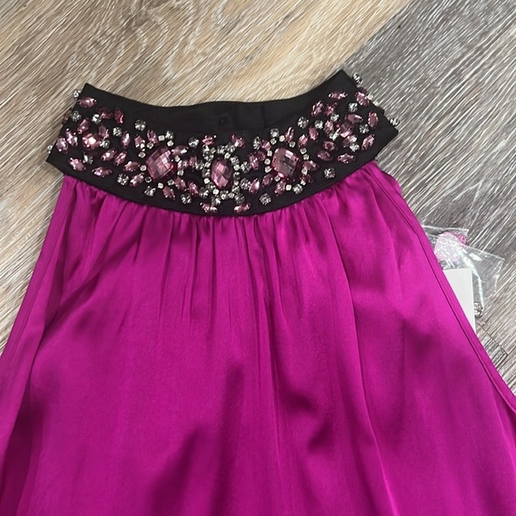 Cache women’s fushia silk jewled neck sleevless top
Size XS NWT - Picture 3 of 8